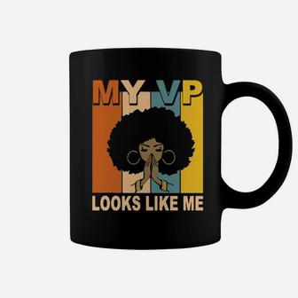 Black Girl My Vp Looks Like Me Retro Coffee Mug - Monsterry AU