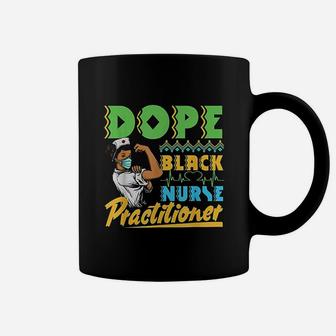 Black Nurse Rn Practitioner Afrocentric Pride Nursing Coffee Mug | Crazezy