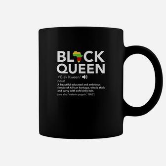 Black Queen Definition African Pride Melanin Educated Coffee Mug - Thegiftio UK