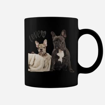 Black White French Bulldog Shirt Frenchie Mom Dad Dog Puppy Sweatshirt Coffee Mug | Crazezy AU