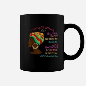 Black Woman African Roots Pride Gift Black History Coffee Mug - Thegiftio UK