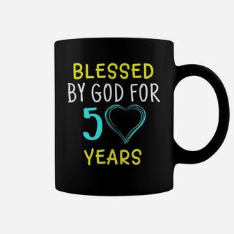 Blessed By God For 50 Years 50Th Birthday Gift Coffee Mug | Crazezy