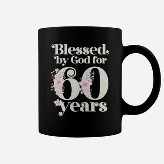Blessed By God For 60 Years Coffee Mug | Crazezy