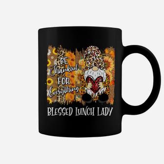Blessed Lunch Lady Thankful Gnome Fall Family Thanksgiving Coffee Mug | Crazezy CA