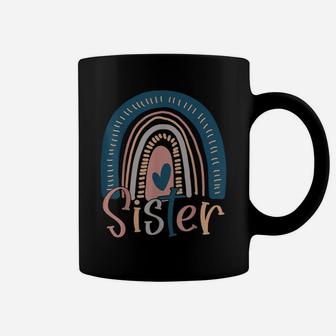 Blessed Sister Funny Boho Cute Rainbow Family Coffee Mug | Crazezy