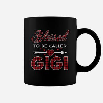 Blessed To Be Called Gigi Buffalo Plaid Grandma Coffee Mug - Thegiftio UK