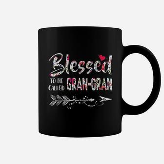 Blessed To Be Called Gran Gran Floral Gran Gran Coffee Mug | Crazezy