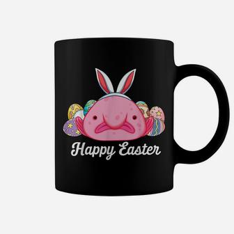 Blobfish In Ugly Face Bunny Ears Egg Hunting Easter Blobfish Coffee Mug | Crazezy