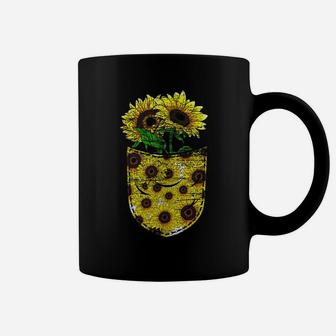 Blossom Yellow Flower Florist Floral Cute Pocket Sunflower Coffee Mug | Crazezy DE