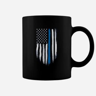 Blue Lives Matter American Flag Coffee Mug | Crazezy