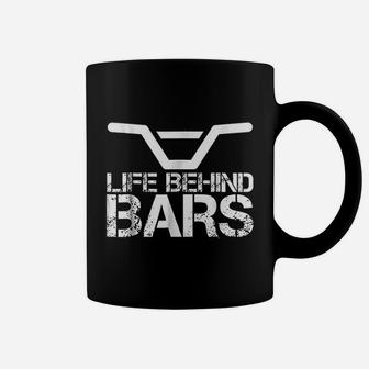 Bmx Distressed Life Behind Bars Graphic Gift Coffee Mug | Crazezy UK