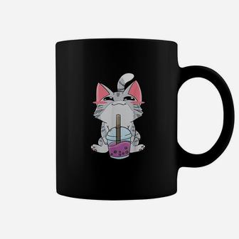 Boba Tea Bubble Tea Cat Kawaii Neko Lover Japanese Coffee Mug | Crazezy CA