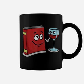 Book And Wine Best Friend Lover Gifts For Women Coffee Mug | Crazezy AU