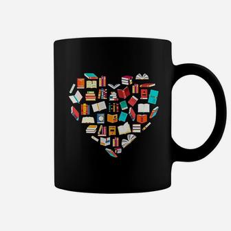 Book Lover Heart Shape Reading Coffee Mug | Crazezy