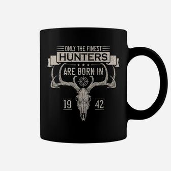 Born In 1942 Deer Hunter Funny Birthday Hunting Men Women Coffee Mug | Crazezy CA