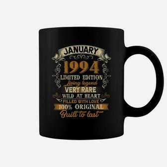 Born In January 1994 Vintage 27Th Birthday Gift 27 Yrs Old Coffee Mug | Crazezy CA