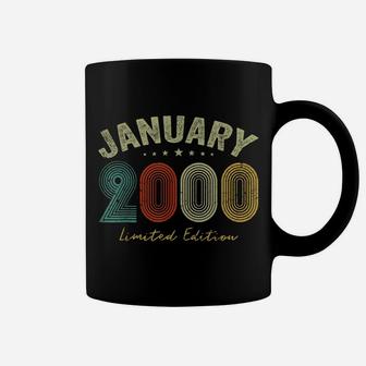 Born In January 2000 Vintage 21St Birthday 21 Years Old Gift Coffee Mug | Crazezy UK