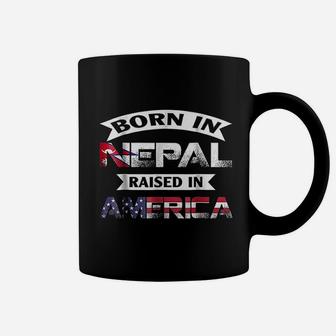 Born In Nepal Raised In America Coffee Mug | Crazezy UK