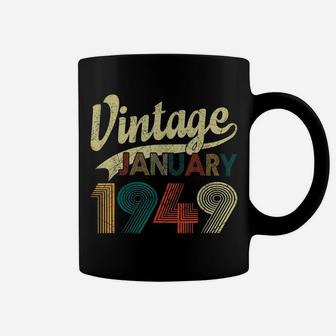 Born January 1949 Shirt Vintage 71St Birthday 71 Years Old Coffee Mug | Crazezy CA
