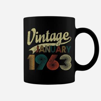Born January 1963 Shirt Vintage 57Th Birthday 57 Years Old Coffee Mug | Crazezy AU