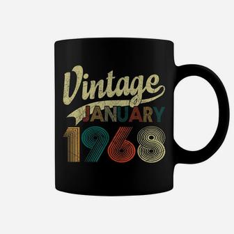 Born January 1968 Shirt Vintage 52Nd Birthday 52 Years Old Coffee Mug | Crazezy