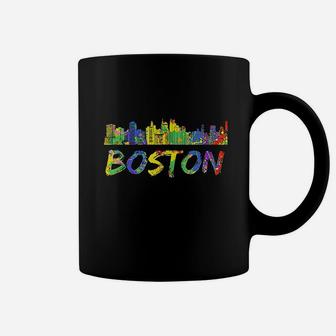 Boston Massachusetts Skyline Vintage Coffee Mug | Crazezy DE
