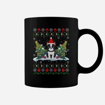 Boston Terrier Dog Xmas Gift Ugly Boston Terrier Christmas Sweatshirt Coffee Mug | Crazezy