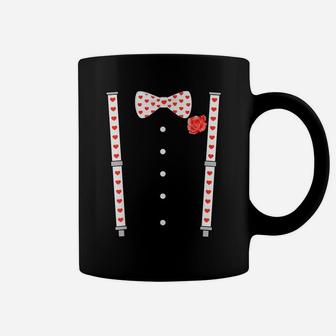Bow Tie & Suspenders Hearts Valentine's Day Men Women Kids Coffee Mug | Crazezy AU