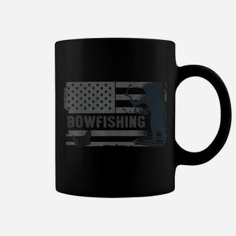 Bowfishing Vintage Look American Flag, Bow Hunting For Fish Coffee Mug | Crazezy CA