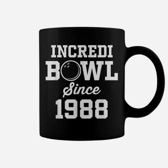 Bowling Gift For 32 Year Old Bowler 1988 32Nd Birthday Coffee Mug | Crazezy