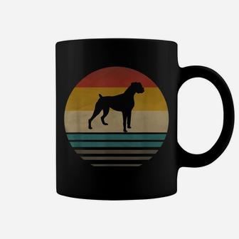 Boxer Dog Retro Vintage 70S Silhouette Breed Boxer Mom Dad Coffee Mug | Crazezy DE