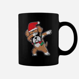 Boxer Dog Santa Claus Dabbing Dance Hip Hop Coffee Mug - Monsterry