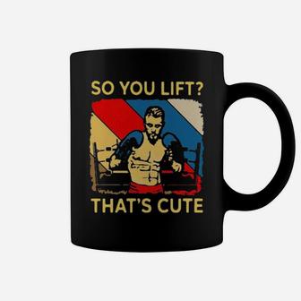Boxing So You Lift That's Cute Coffee Mug - Monsterry