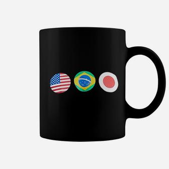 Brazil Japan Usa Flag Coffee Mug | Crazezy