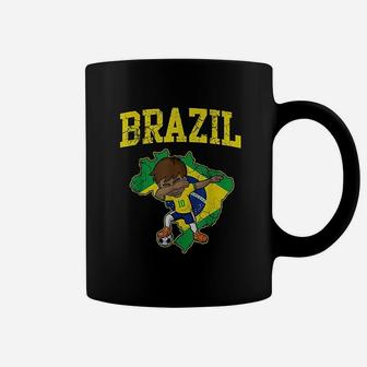 Brazil Soccer Boy Coffee Mug | Crazezy