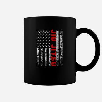 Brazilian Jiu Jitsu American Flag Us Sports Coffee Mug - Thegiftio UK