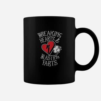 Breaking Hearts And Blasting Farts Coffee Mug | Crazezy UK