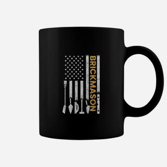 Bricklayer American Flag Coffee Mug | Crazezy