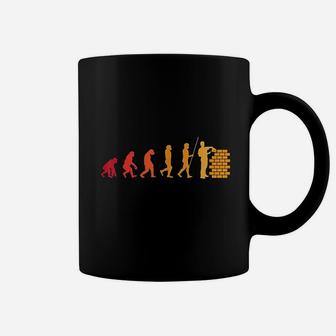 Bricklayer Evolution Coffee Mug | Crazezy