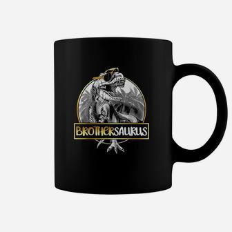 Brothersaurus Brother Dinosaur Fathers Day Gift Sister Coffee Mug | Crazezy DE