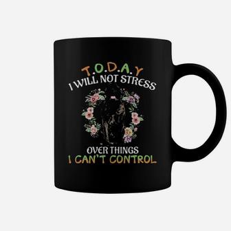 Bull Mastiff Today I Will Not Stress Over Things I Can't Control Coffee Mug - Monsterry