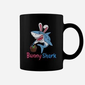 Bunny Shark Clothing Funny Easter Egg Hunting Coffee Mug | Crazezy CA