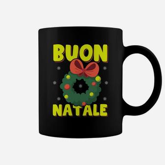 Buon Natale Italian Merry Christmas Wreath Merry Buon Natale Coffee Mug | Crazezy AU