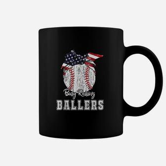 Busy Raising Ballers Baseball Coffee Mug | Crazezy AU