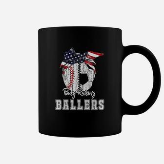Busy Raising Ballers Baseball Soccer Coffee Mug | Crazezy UK