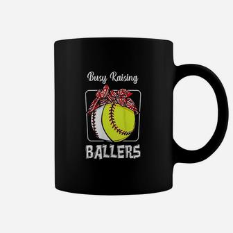 Busy Raising Ballers Softball Coffee Mug | Crazezy