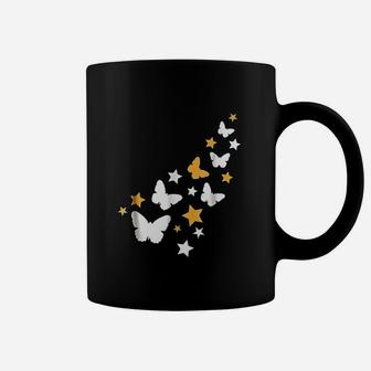 Butterflies With Stars Coffee Mug | Crazezy