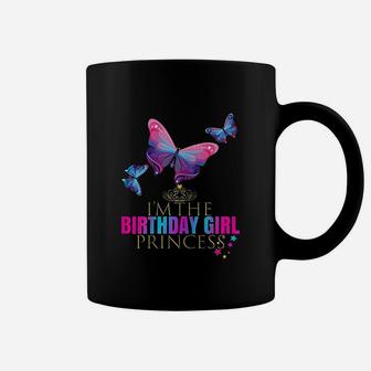 Butterfly Birthday Girl Princess Coffee Mug | Crazezy