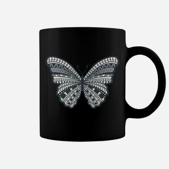 Butterfly In White And Black Short Coffee Mug - Thegiftio UK