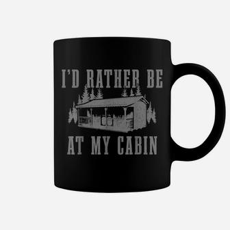 Cabin Mountain Life Nature Forest Hunting Fishing Gift Coffee Mug | Crazezy
